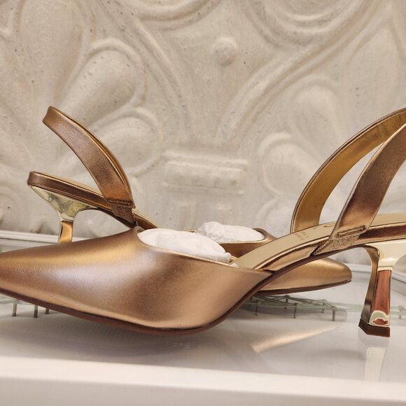 ALDO "Basanti" Leather Slingback heels. NIB. Size 6 - Picture 6 of 10